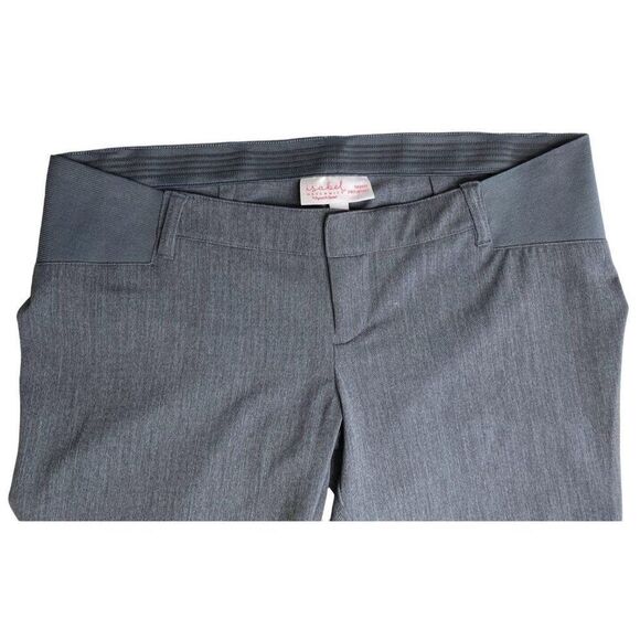 Isabel Maternity Side-Panel Leggings Womens Grey 6 Medium Elastic Comfort Waist‎ - Picture 6 of 10
